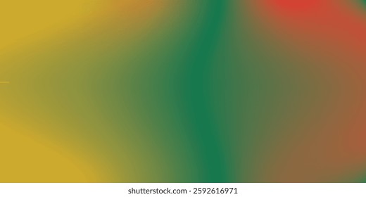 Mesh gradient with grain texture. Red, green, yellow colors. Abstract banner. Black history month.