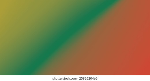 Mesh gradient with grain texture. Red, green, yellow colors. Abstract banner. Black history month.