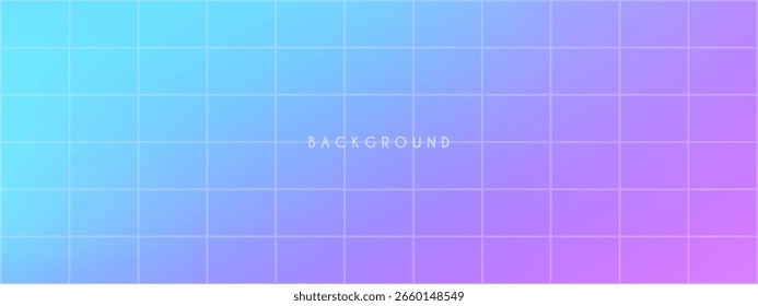 Layout de gradiente de malha com design pastel Y2K. A disposição de cores abstratas forma um fundo suave. Contém tons de violeta, rosa bebê, azul marinho, lilás e céu. Ilustração vetorial.