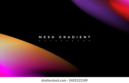 Mesh gradient vector, digital vibrant background, elegant bright blur texture, dynamic abstract for cover, banner, card, flyer, poster design template.