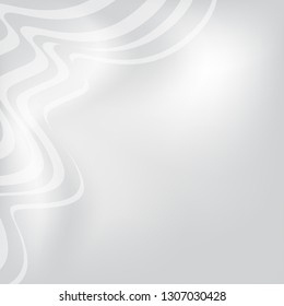 Mesh. Gray blurred background with white curved lines. Template for design