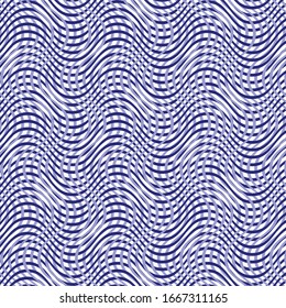 Mesh, patrón de rejilla de líneas onduladas, cruz-cruz, zig-zag. Entramado abstracto, rallado, textura aserrada. Líneas interconectadas