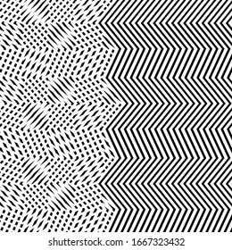Mesh, patrón de rejilla de líneas onduladas, cruz-cruz, zig-zag. Entramado abstracto, rallado, textura aserrada. Líneas interconectadas