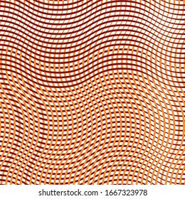 Mesh, patrón de rejilla de líneas onduladas, cruz-cruz, zig-zag. Entramado abstracto, rallado, textura aserrada. Líneas interconectadas