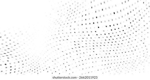 Textura de degradado de semitono de malla. Fondo de lunares desapareciendo. Diseño de puntos repetitivos