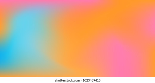 Mesh holographic foil.  Trendy creative vector cosmic gradient.  Smooth blend banner template.  Easily editable soft colored vector illustration.  Bright print.