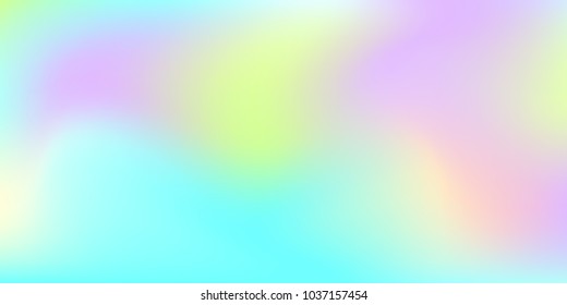 Mesh holographic foil.  Trendy creative vector cosmic gradient.  Creative neon template for banner.   Easily editable soft colored vector illustration.  Bright print.
