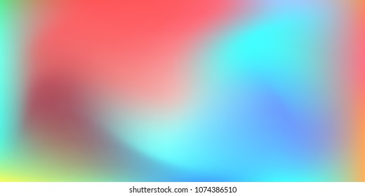 Mesh holographic foil.  Trendy creative vector cosmic gradient.  Smooth blend banner template.  Easily editable soft colored vector illustration.  Bright print.