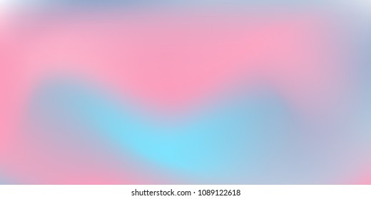 Mesh holographic foil.  Trendy creative vector cosmic gradient.  Smooth blend banner template.  Easily editable soft colored vector illustration.  Bright print.