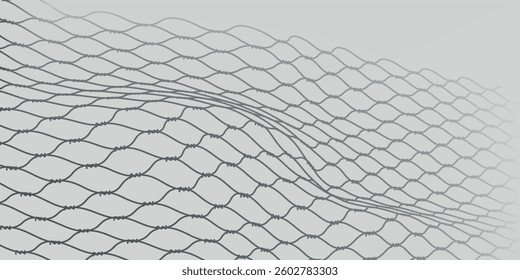 Mesh isolated on white background,net pattern,commercial fishing nets