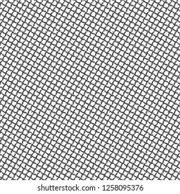 Mesh monochrome background. Retro textile pattern. Vector illustration.