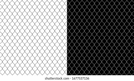 mesh netting on black and white background