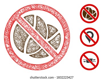 Mesh no coffein polygonal Web-Symbol Vektorgrafik. Das Modell basiert auf einem flachen Koffein-Symbol. Dreiecksnetz bildet abstrakt kein Coffein flaches Modell.