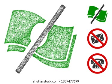 Mesh no fee polygonal web 2d vector illustration. Abstraction is based on no fee flat icon. Triangle network forms abstract no fee flat model.