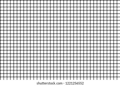 Mesh ornament white seamless pattern. Vector illustration.