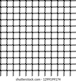 Mesh ornament white seamless pattern. Vector illustration.