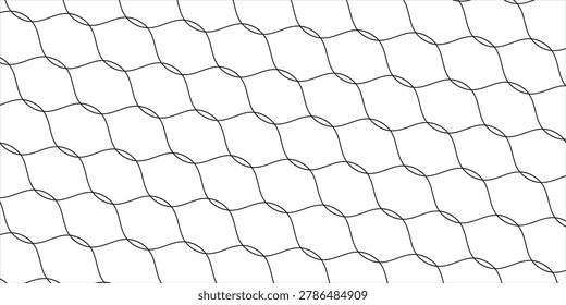 Mesh pattern close up. Rope net. Soccer, volleyball, tennis and tennis net patterns. Fisherman's hunting net rope texture