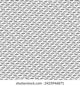 Mesh pattern with hexagon or parallelogram spaces. Detail, jute rug. Decorative graphics in black and white. Vector seamless.
