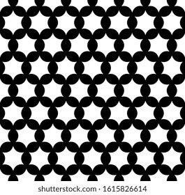 Mesh pattern ornamental cutout ornate silhouette black and white template. Vintage oriental monochrome ornament for laser cut, woodwork, lino stamp, doily lace, fretwork, metal work, engraved block.