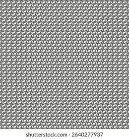 Mesh pattern printed in black on light gray. Retro textile design for some clothing items. Chevron background. Vector artwork.