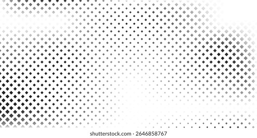 Textura de gradiente de meio-tom grunge pontilhado do retângulo de malha. Ponto de polca desaparecido fundo abstrato moderno