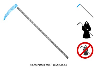 Recorte de malla la ilustración vectorial del icono web poligonal. El modelo se crea a partir del icono plano. La red triangular forma el diseño abstracto del modelo plano.