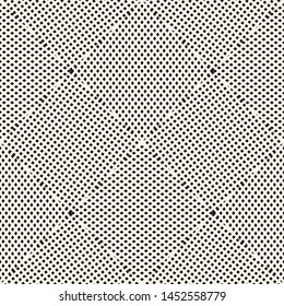 Mesh seamless pattern. Black and white vector texture with square grid, net, lattice, small rhombuses. Simple abstract geometric background. Monochrome repeat design for decor, wallpapers, textile