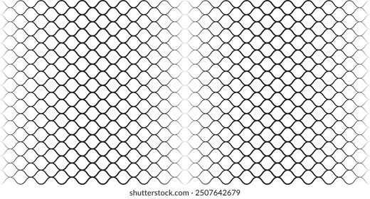 Mesh seamless pattern vector texture for wab. Black mesh texture isolated on white background, clipping path. EPS 10.