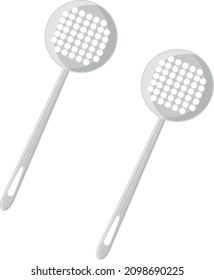 Mesh skimmer, illustration, vector on a white background.