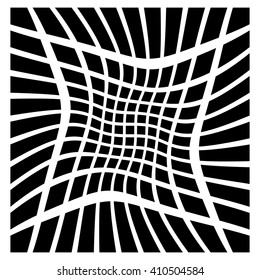 Mesh of squares with distortion effect. Simple artistic element. Other versions in my portfolio.