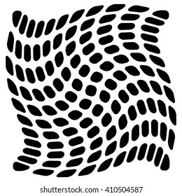 Mesh of squares with distortion effect. Simple artistic element. Other versions in my portfolio.
