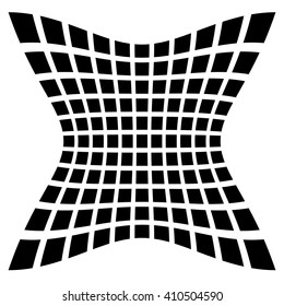 Mesh of squares with distortion effect. Simple artistic element. Other versions in my portfolio.