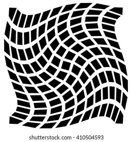 Mesh of squares with distortion effect. Simple artistic element. Other versions in my portfolio.