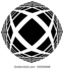 Mesh of squares with distortion effect. Simple artistic element. Other versions in my portfolio.