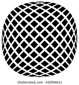 Mesh of squares with distortion effect. Simple artistic element. Other versions in my portfolio.