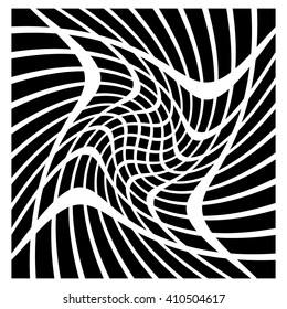 Mesh of squares with distortion effect. Simple artistic element. Other versions in my portfolio.