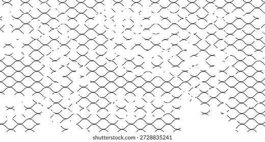 Mesh texaaMesh Textur für Fischernetze. Grunge Muster für Sportbekleidung oder Fußballtor, Volleyballnetz, Basketballkorb, Hockey, Leichtathletik. Grunge Hintergrund moderne Kunst für Fischernetze. Nahtloses Muster für Sportbekleidung oder Fußball Ziele Vektor
