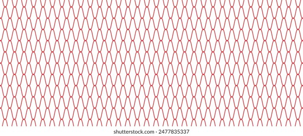 Mesh texture for fishing net. Seamless pattern for sportswear or football gates, volleyball net, basketball hoop, hockey, athletics. Abstract net background for sport. Vector