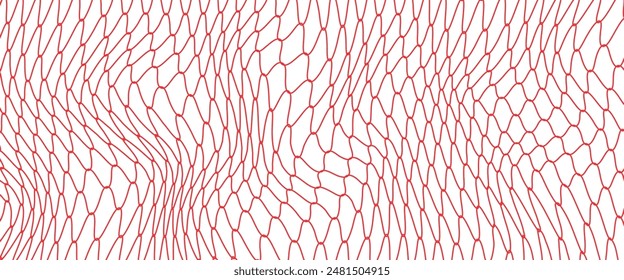 Mesh texture for fishing net. Seamless pattern for sportswear or football gates, volleyball net, basketball hoop, hockey, athletics. Abstract net background for sport. Vector