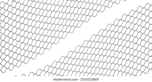 Mesh texture for fishing net. Seamless pattern for sportswear or soccer goal, volleyball net. vector