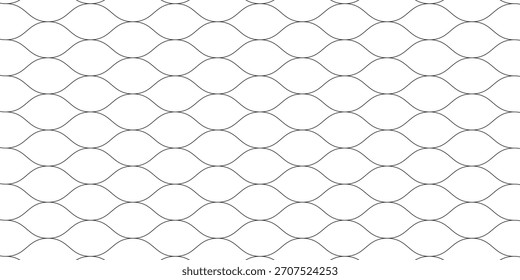 Mesh texture for fishing net. Seamless pattern for sportswear or soccer goal, volleyball net, basketball hoop, hockey, athletics. Abstract, sport, modern mesh