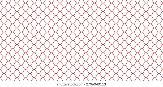 Mesh texture for fishing net. Seamless pattern for sportswear or football gates, volleyball net, basketball hoop, hockey, athletics. Abstract net background for sport. Vector