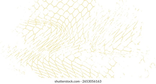 Textura de malha para redes de pesca gradiente de cor dourado. Padrão perfeito para roupas esportivas ou gol de futebol, rede de voleibol, basquete hoop.eps10