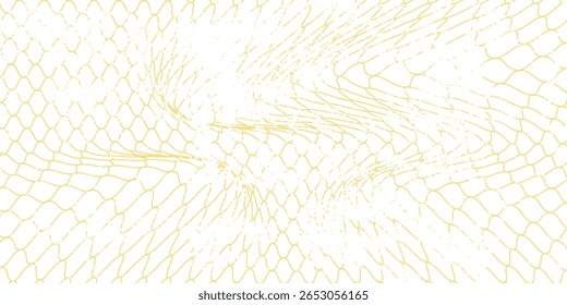 Textura de malha para redes de pesca gradiente de cor dourado. Padrão perfeito para roupas esportivas ou gol de futebol, rede de voleibol, basquete hoop.eps10
