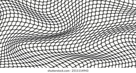 Mesh texture for fishing nets. Grunge pattern for sportswear or soccer goal, volleyball net, basketball hoop, hockey, athletics. Mesh background