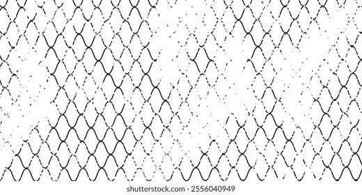 Mesh texture for fishing nets. Grunge pattern for sportswear or soccer goal, volleyball net, basketball hoop, hockey, athletics. Mesh background