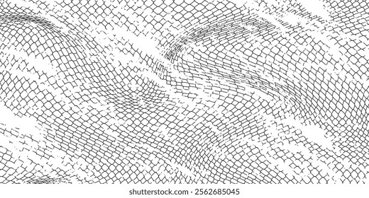 Mesh texture for fishing nets. Grunge pattern for sportswear or soccer goal, volleyball net, basketball hoop, hockey, athletics. Grunge background