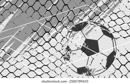 Mesh texture for fishing nets. Grunge pattern for sportswear or soccer goal,