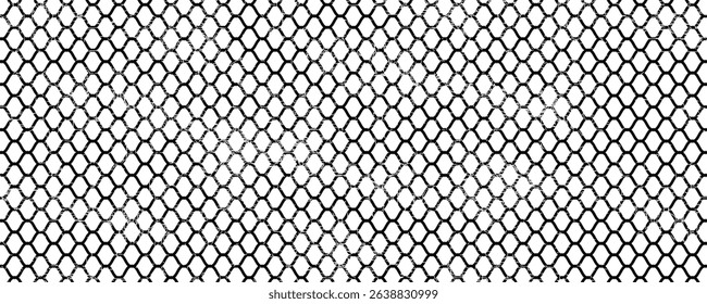 Mesh texture for fishing nets. Grunge pattern for sportswear or soccer goal, volleyball net, basketball hoop, hockey, athletics. Grunge background