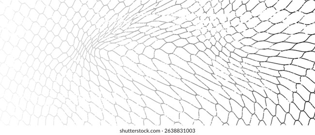 Mesh texture for fishing nets. Grunge pattern for sportswear or soccer goal, volleyball net, basketball hoop, hockey, athletics. Grunge background